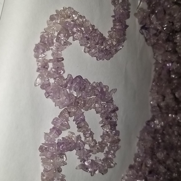 Amethyst Chips (3 strands) 16" Long - Picture 3 of 6